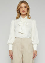 Load image into Gallery viewer, GISELLE BLOUSE WHITE
