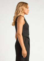 Load image into Gallery viewer, BETTINA BUTTON VEST BLACK
