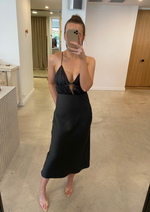 Load image into Gallery viewer, PINNACLE SLIP MIDI DRESS - DEEP OLIVE
