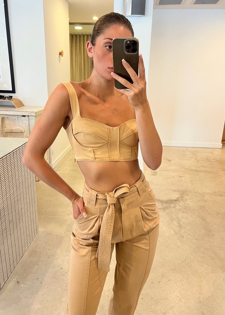 SARA CORDED BUSTIER