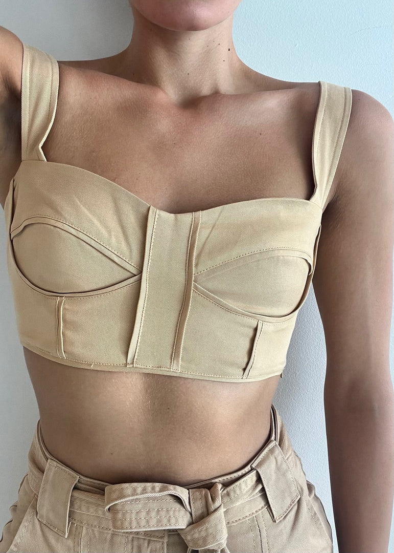 SARA CORDED BUSTIER