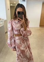 Load image into Gallery viewer, ROSA LINEN CROP TOP
