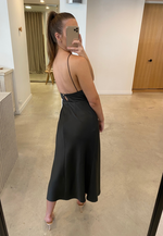 Load image into Gallery viewer, PINNACLE SLIP MIDI DRESS - DEEP OLIVE
