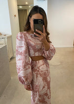 Load image into Gallery viewer, ROSA LINEN CROP TOP
