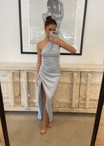 Load image into Gallery viewer, MAY DRAPED OS GOWN POWDER BLUE
