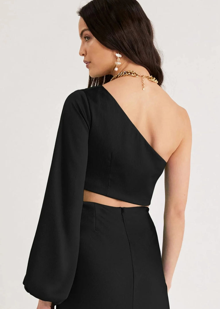 ALLEGRA CROP TOP BLACK