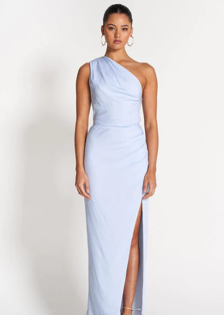 MAY DRAPED OS GOWN POWDER BLUE